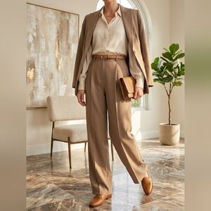 Brooks Brothers 100% Wool Wide Leg Trouser Sz 18